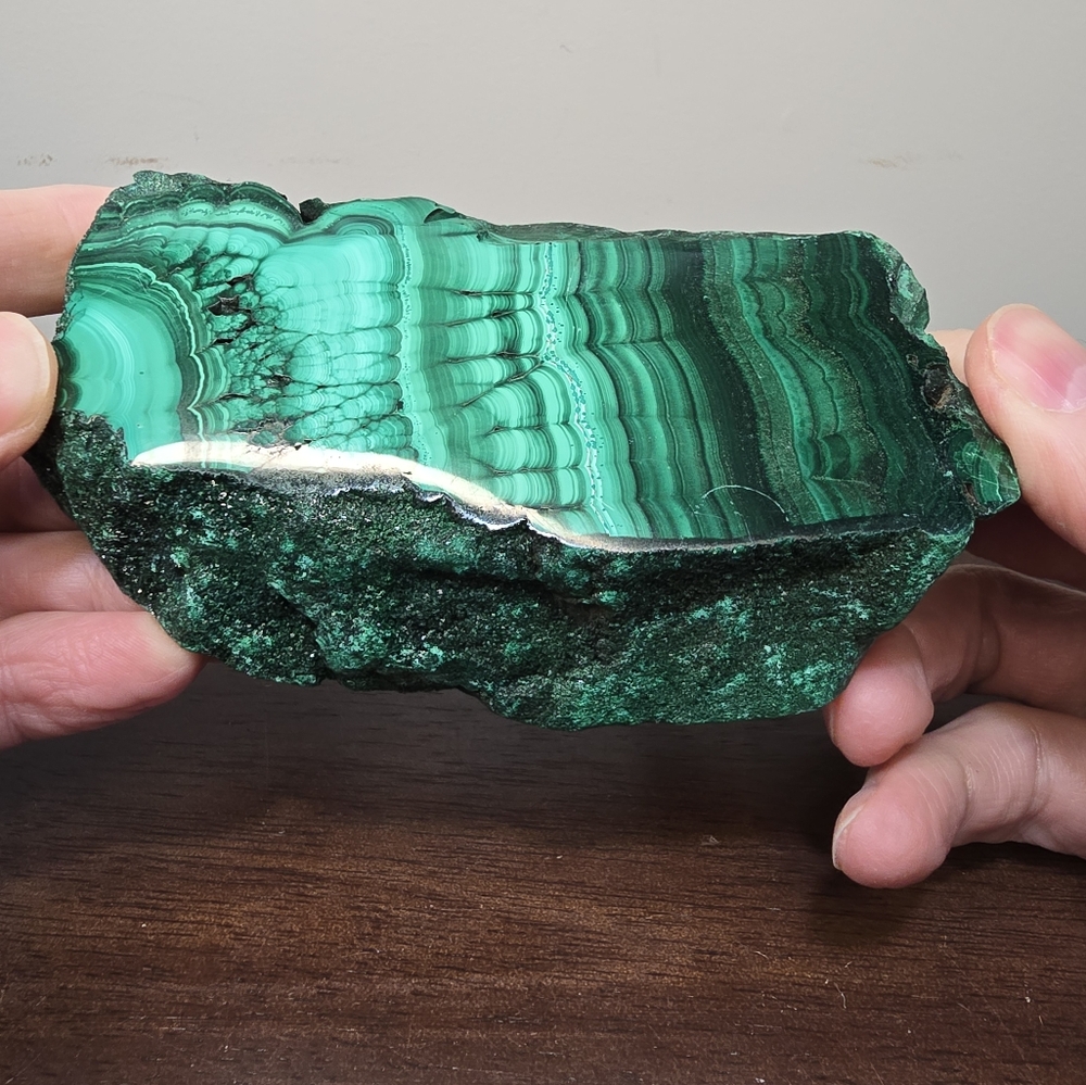 Malachite Crystal Slab 1.3 lbs - Picture 9 of 15
